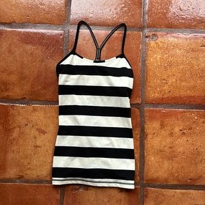 Black and white stripe Flo y tank